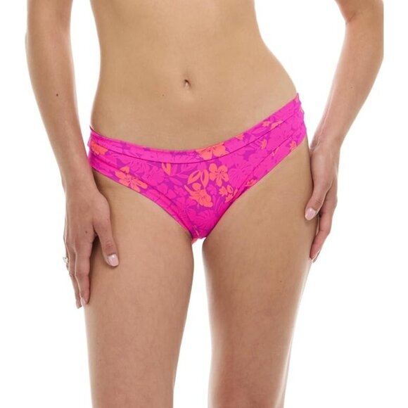 Body Glove Womens Audrey Low Rise Bikini Bottoms Pink FloralSize S/P NEW - Picture 2 of 5